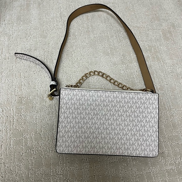 Michael Kors Handbags - Michael Kors White and Tan belt Bag